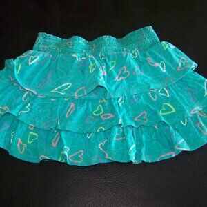 Circo Skirt/skort (Shorts inside) green with hearts